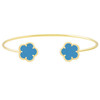 JANKUO Flower 14K Goldplate Cuff Bracelet
