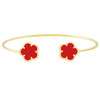 JANKUO Flower 14K Goldplate Cuff Bracelet