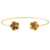 JANKUO Flower 14K Goldplate Cuff Bracelet