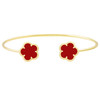 JANKUO Flower 14K Goldplate Cuff Bracelet