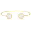 JANKUO Flower 14K Goldplate Cuff Bracelet