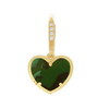 JANKUO 14K Goldplate Heart Drop Earrings
