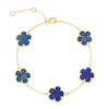 JanKuo 14K Goldplated Flower Bracelet