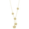 Jankuo 5 Flower mother of pearl 14K Goldplated  Necklace