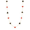 Jankuo 24" Spade, Heart, Diamond, & Club Poker Necklace.