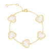 Jankuo Butterfly 14K Goldplated & Synthetic Emerald Bracelet