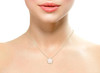 JanKuo Flower 14K Goldplated, Cubic Zirconia Necklace