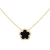 JanKuo Flower 14K Goldplated, Cubic Zirconia Necklace