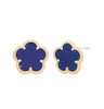 JanKuo Flower 14K Goldplated & Synthetic Flower Stud Earrings