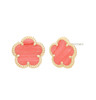 JanKuo Flower 14K Goldplated & Synthetic Flower Stud Earrings