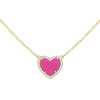 JanKuo Heart 14K Goldplated, Cubic Zirconia Pendant Necklace