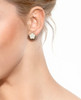 JanKuo Flower 3-Piece 14K Goldplated Stud Earrings