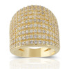 JanKuo C.Z. Full Pave Statement Ring