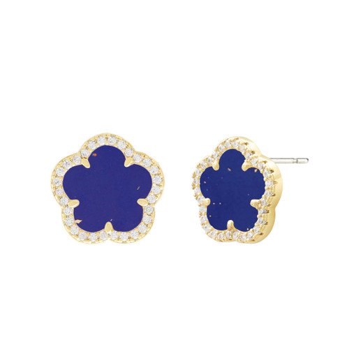 JANKUO Jewelry Flower Clover Stud Earring