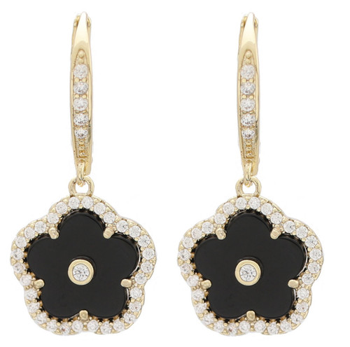 JANKUO Jewelry Flower Clover Lever Back Earring