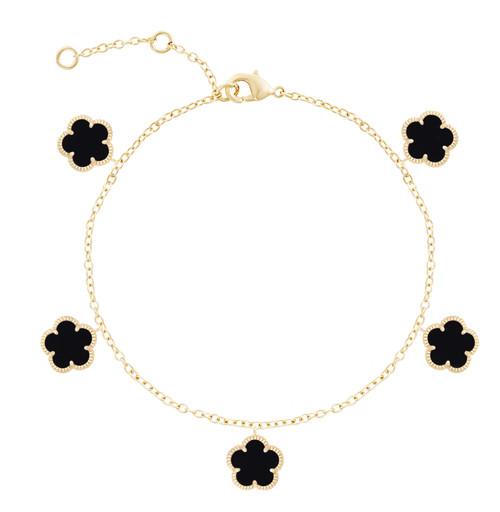 Jankuo 14K Goldplated, Small Dangle Bracelet