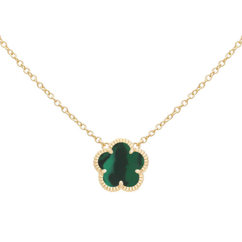 JANKUO 14K Goldplated Flower Necklace