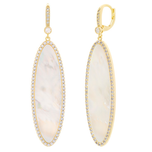 Jankuo Marquise Shape with Cubic Zirconia surround Earrings