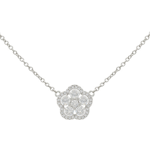 JANKUO 14K Plated CZ Pendant Necklace