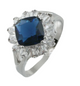 JanKuo C.Z. Aquamarine Stone Statement Ring