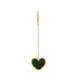 JANKUO Heart 14K Goldplated Drop Huggie Earrings