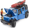 Jeep Wrangler Rubicon Unlimited with Kayak and Kayaker 2