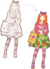 Nina and Friends Coloring Demoiselle 3