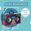 Retro Boom Box Fm Radio With Led Speakers