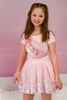 Neon Pink Party Fun Sequins Skirt (size 4-6) 2 Neon Pink Party Fun Sequins Skirt (size 4-6) 2