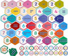 Numbers (hexagon puzzle pairs) 4