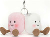 Amuseables Pair Of Marshmallows Bag Charm 1