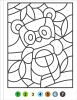 Color By Number Book Animals