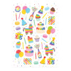 Rainbow Party Glossy Stickers