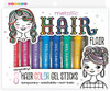Metallic Hair Flair 8 Hair Shimmery Color Gel Sticks 1