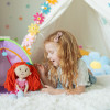 Groovy Girl Poppy Red Hair With Peach Skin