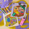Cozy Art Notebook Home Coloring Book