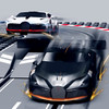 Turbo City Large Track With 2 Bugatti Cars