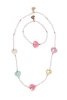Heart Geode Necklace And Bracelet Set