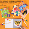 Retro Groove Trace And Color Drawing Kit