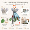 Soft Elephant Cloth Book With Teether Ring