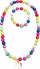 Gumball Rainbow Necklace & Bracelet Set 1