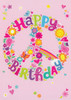Peace & Love Birthday Card 2