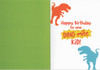 Dinosaur Birthday High Five Card 2