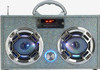Bluetooth FM Radio W LED Speakers Iridescent Bling Boombox 2