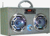 Bluetooth FM Radio W LED Speakers Iridescent Bling Boombox 3