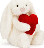 Bashful Red Love Heart Bunny Original 1