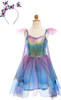 Blue Butterfly Twirl Dress with Wings and Headband (Size 5-6) 2