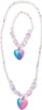 Galaxy Heart Necklace and Bracelet Set 1