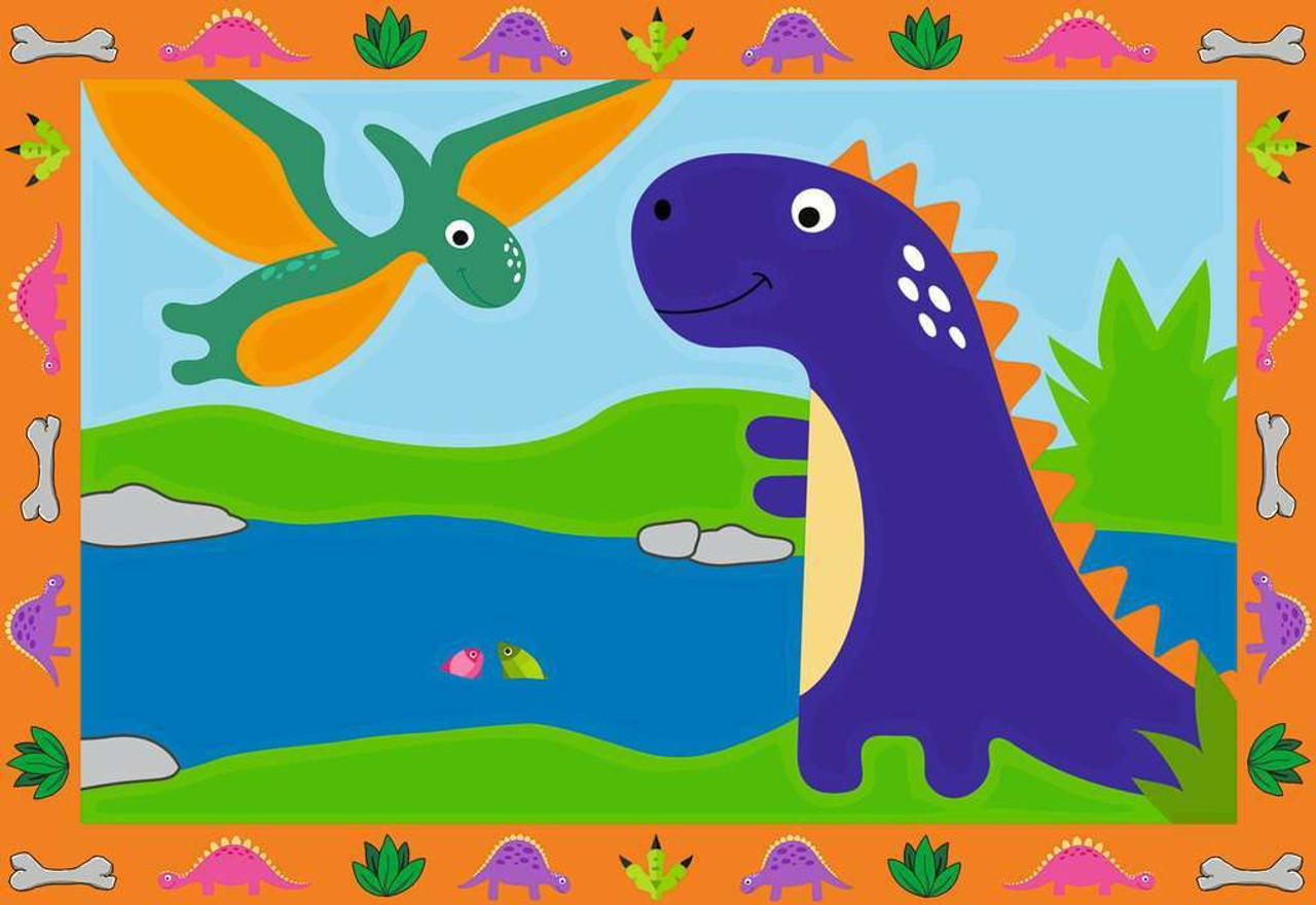 CreArt Jr: Paint-By-Number -  Land of the Dinosaurs (2 images) 2