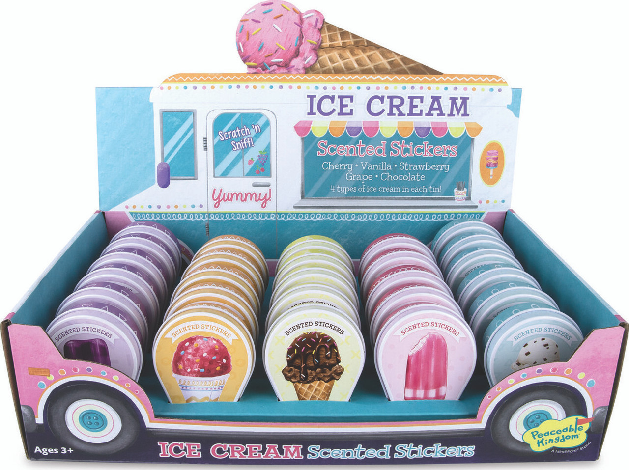 Ice Cream Truck Sticker Tins (assorted) 3